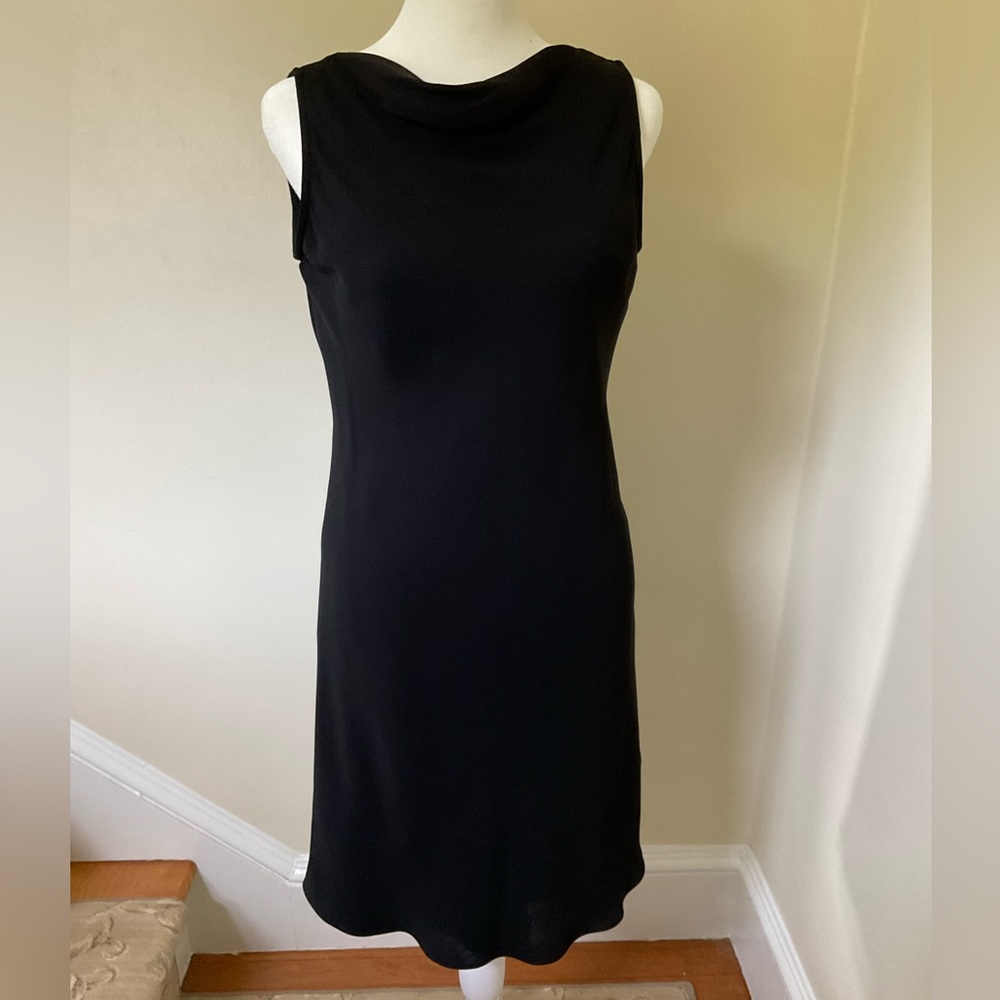 Jones New York Black Cowl Neck Dress in Size 4